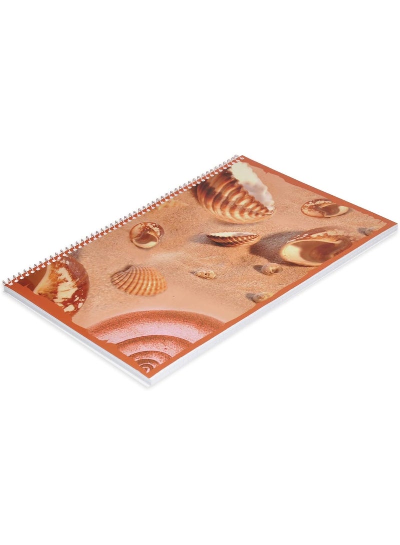 FIS Spiral Notebook Soft Cover A4, 5mm Square, 80-Sheets 10-Piece - FSNB5A480SH2 - Image 2